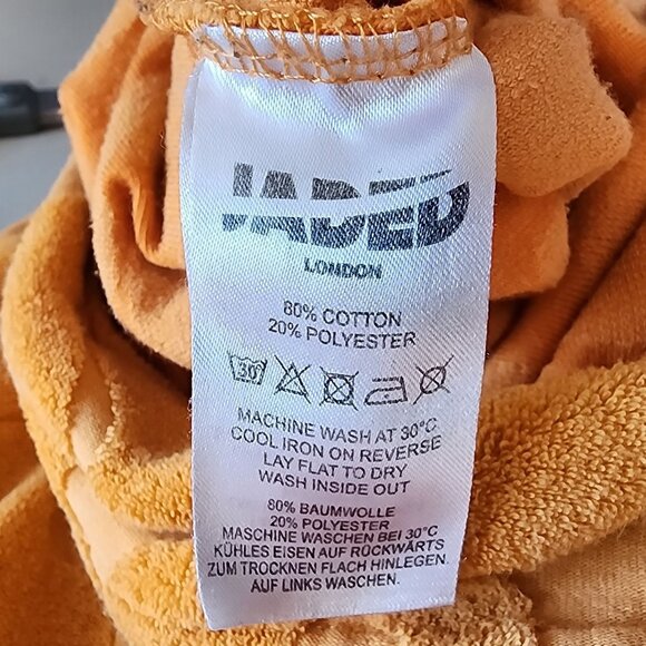 Jaded London Womens 4 Romper Toweling Playsuit Terry Cloth Orange Retro Party - Picture 9 of 10